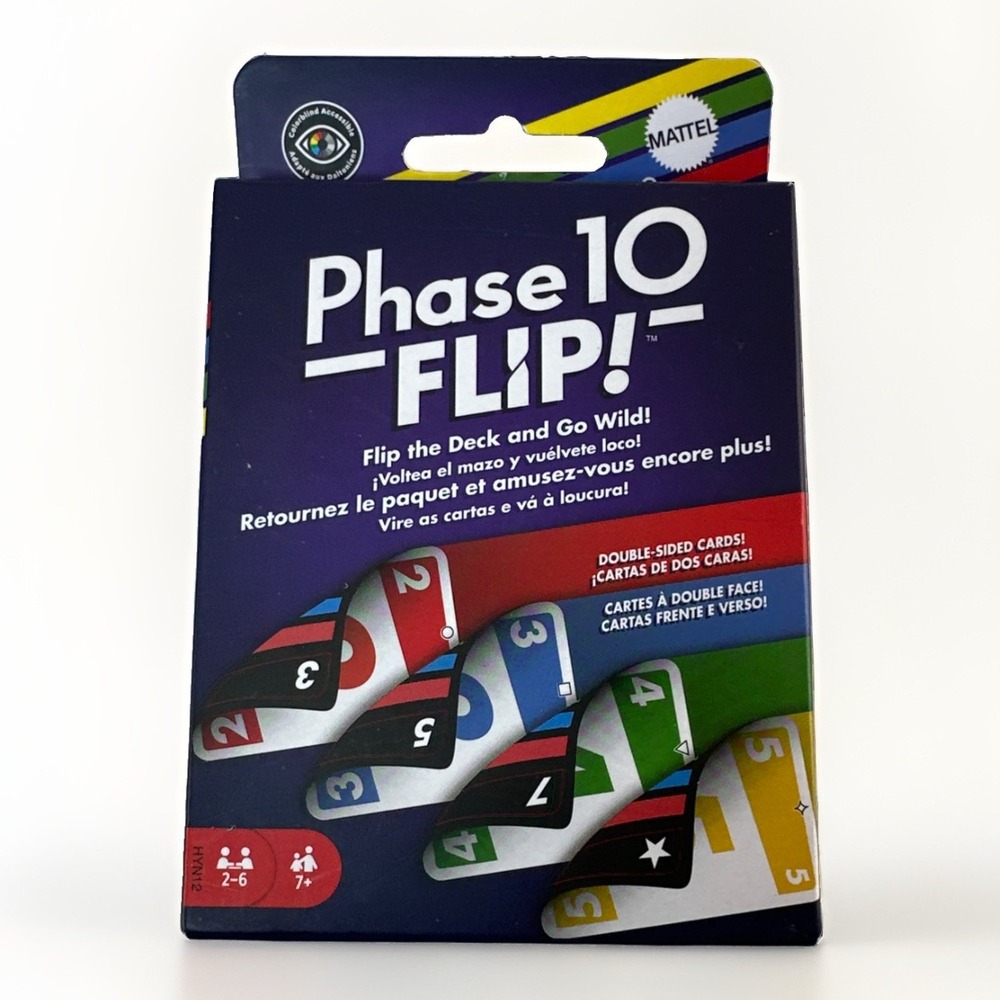 Mattel Phase 10 Flip Card Game Double-Sided Cards New Sealed